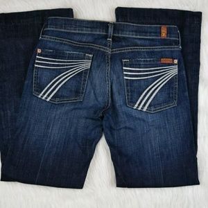 7 for All Mankind White Stitch Dojo Jeans 27